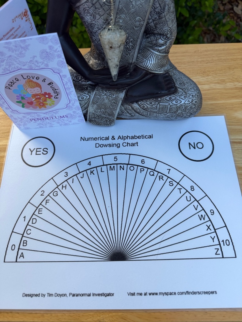 Rainbow Moonstone Pendulum w/ Chart & Guide for Dowsing/Divination Reiki Infused - Picture 7 of 17